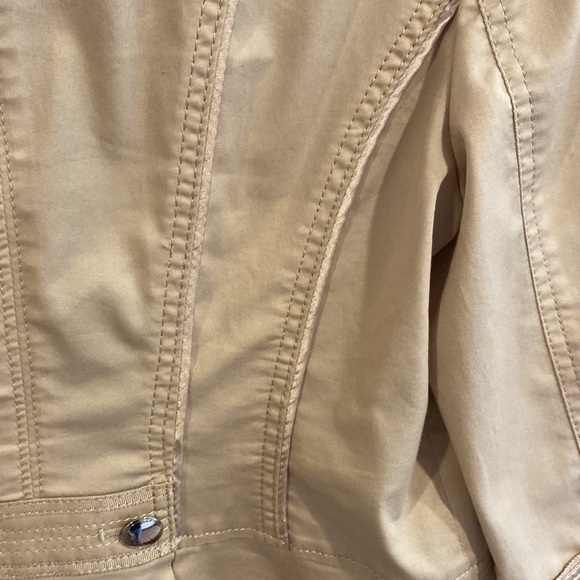 White House Black Market Military style Boho jacket - Picture 5 of 6